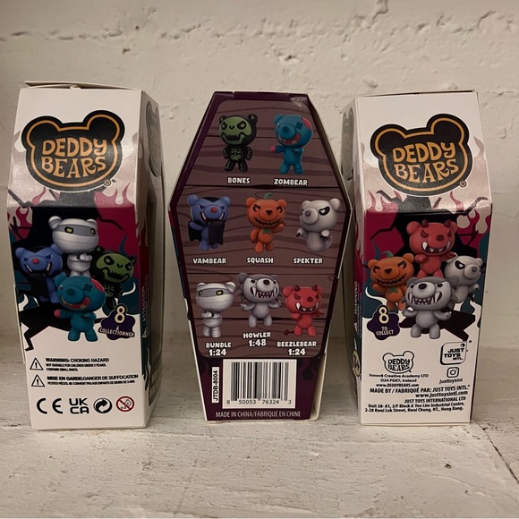 3X NEW Deddy Bears Coffin Window Spekter/ Bones /Beezlebear Mini Figures - Picture 5 of 5